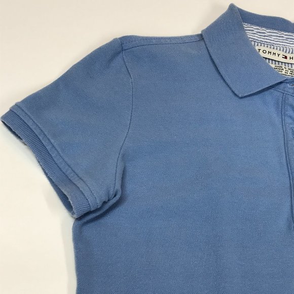 Tommy Hilfiger Blue Polo Short Sleeve Shirt Women's S Classic Fit Flag Logo - Picture 6 of 6